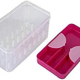 avnish Real Seed High Quality Unbreakable Fiber Thread Box Complete and Compact Sewing Kit. Storage Box image 2