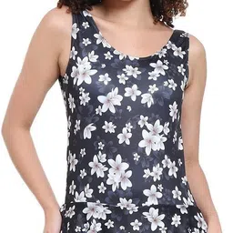 jmt wear One Piece Printed Swimming Costume For Women swimming suit for women Polka Print Women Swim-dress Black Swimsuit-picture-13