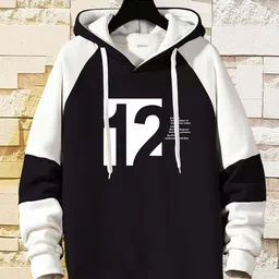 dagcros Men Full Sleeve Printed Hooded Sweatshirt image 1