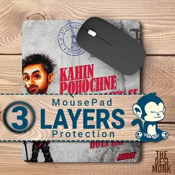 The Desi Monk YJHD Anti Skid Mouse Pad for Laptops and Computers Non Slip Base Mousepad image 4