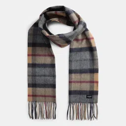 jack & jones Checkered Wool Blend Men Brown Scarf image 2