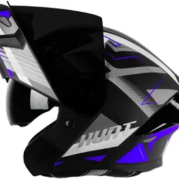 steelbird SBA-20 Hunt ISI Certified Flip-Up Graphic Helmet for Men with Inner Sun Shield Motorbike Helmet image 1