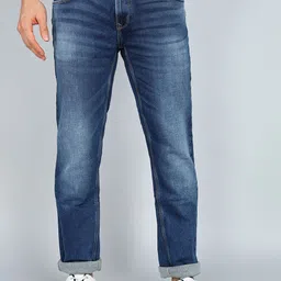 spykar Men Straight Fit Mid Rise Blue Jeans-picture-18