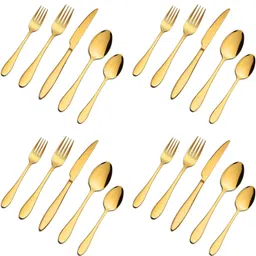 Tableware Sets Including Forks Spoons Knives, Camping Travel Utensils Stainless Steel Cutlery Set-image-3