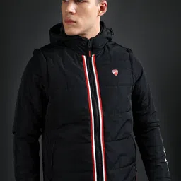 ducati Men Solid Bomber Jacket-picture-26