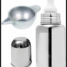 pappa Leak Proof Stainless Steel Baby Milk Bottle - 150 ml-picture-16