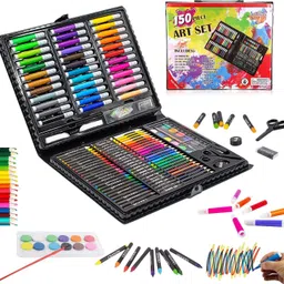 dikuji enterprise Art Kit Portable 150 Pieces Children Drawing Colouring Set-picture-17