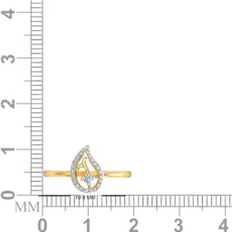 avsar AVR456YB 14kt Cubic Zirconia Yellow Gold ring image 3