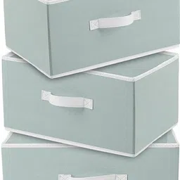 crafty craft Multipurpose Rectangular Storage Organizer with Side Handle for Toys and Cloths Storage Box image 1