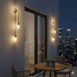 piru Swing Arm Wall Light Wall Lamp With Bulb image 2
