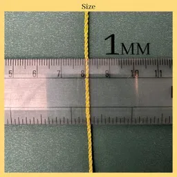 hitech sales 1MM Thick Metallic Zari Threads Dori Rope Dhaga Golden image 5