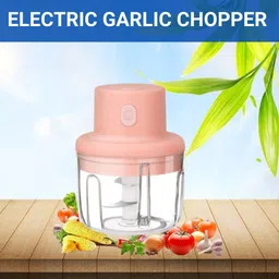 frony Chopper (Electric Rechargeable Chopper) for Kitchen Vegetable Garlic Onion B62 Electric Vegetable & Fruit Chopper-picture-13