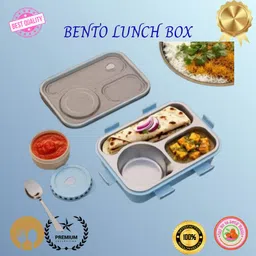 moira international Lunch Box for Kids Compartment Insulated Stainless Steel Tiffin Box for KID_L249 3 Containers Lunch Box-picture-13