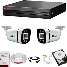 CP PLUS HYBRID 4ch DVR 2BULLET AUDIO CAMERA 3MP COLORVIEW NIGHT VISION 500GB Security Camera-image-26