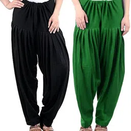 srisaras Velvet Solid Patiala-picture-33