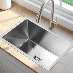 migsa Kitchen Single Bowl Handmade MATT Finish Stainless Steel 18" x 16" x 10" Vessel Sink-picture-37