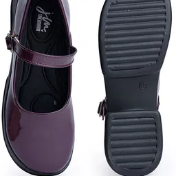 jm looks Classic Charm Mary Jane Shoes – Glossy Patent Flats with Buckle Strap Canvas Shoes For Women image 4