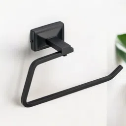 amar enterprise Venus Napkin Ring/ Bathroom Towel Holder/ Towel Ring/Napkin Holder Matt Black Towel Holder-picture-17