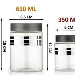 flipkart smartbuy Plastic Grocery Container- 1200 ml, 650 ml, 350 ml, 250 ml image 5