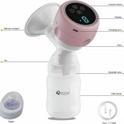 d medicare Breast Pump with 4 Mode Pumping of Stimulation with Rechargeable Battery - Electric image 2