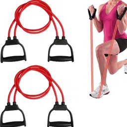 quick fit Double resistence tube for muscle tonning pack of 2 Resistance Tube Fitness Accessory Kit Kit-picture-20
