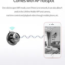 SKY HUB Compact Security Camera with Motion Alerts Security Camera-image-82