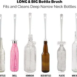 diy crafts Long Bottle Brush Cleaner for Washing(Pack of 2 pc) image 3