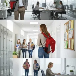 ickonicworld Large 35 L Laptop Backpack IW, TRENDY, STYLISH 35L Unisex Backpack for Offices, Schools image 4