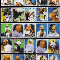 hop n shop MAHATMA GANDHI Niger,Tajikistan, Turkmenistan, Kyrgyzsan- Used C.T.O 25 Stamps-picture-30