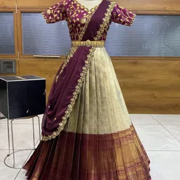 sonu creation Self Design Semi Stitched Lehenga Choli-picture-14