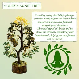 treemaison Vastu Crystal Money Magnet Tree (300 BEADS)/ Crystal Showpiece For Home Decor Decorative Showpiece - 26 cm image 5