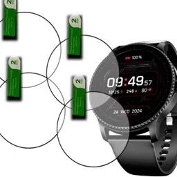 DB Tempered Glass Guard for BOAT LUNAR DISCOVERY 3.5 SMART WATCH TEMPERED GLASS (PACK OF 4)-picture-17
