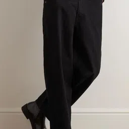 meixn Men Loose Fit Mid Rise Black Jeans image 5