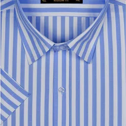 accox Men Regular Fit Checkered Tie up Collar Formal Shirt image 2