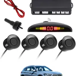 monolive Black Reverse Car Parking Sensor for Universal for All Cars-309 Set of 4 pcs Car Parking Sensors with LED Parking Assistant Kit-309 Parking Sensor image 1