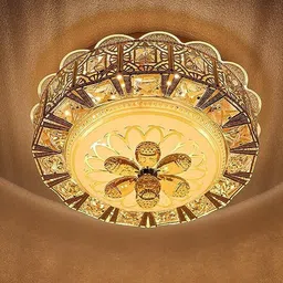 svah Crystal Ceiling Round Light and Modern LED Chandelier light 16 inch Chandelier Ceiling Lamp-picture-26