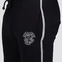 guapo Men Striped Black Track Pants image 4