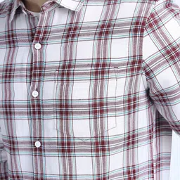 ketch Men Slim Fit Checkered Spread Collar Casual Shirt image 4