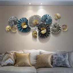 Metal Wall Decor for Living Room Wall Art for Home Decor Floral Wall Hanging-image-16