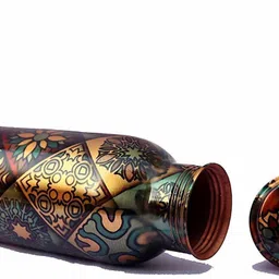 golden valley Copper Bottle,Printed Engraved & 100% Pure Copper Bottle for Water 1 Liter 1000 ml Bottle image 3