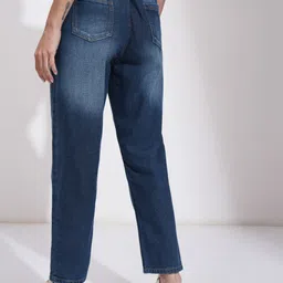 tokyo talkies Women Relaxed Fit Mid Rise Blue Jeans image 2