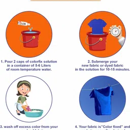 redye pakka rang fabric dye color | jeans black (5gm*5=25gm)(with color fixer 20ml) image 3