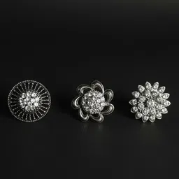 ait Steel, Silver Ruby Ring image 1