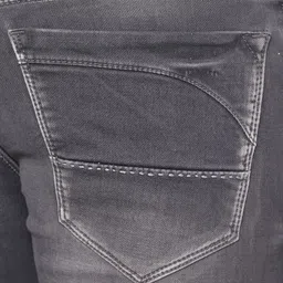 rj denim Men Slim Mid Rise Grey Jeans image 5