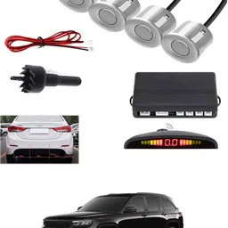 4Silver Parking Sensor With LED Display Increased Safety For Car-120 Universal 4 Silver Reverse Parking Sensor With LED Display For Cars-120 Parking Sensor-image-67