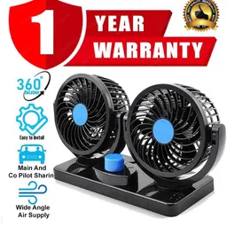 ascension Car Fan 12V 360 Head 2 Speed Quiet Strong for All Auto Vehicles-AS03 Car Interior Fan-picture-13