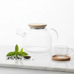 aanvika store 1 L Glass Kettle Jug image 2