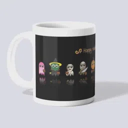 makekart Halloween Festivities | Perfect for Fall & Spooky Decor Ceramic Coffee Mug image 3