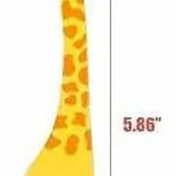 top trick Reusable12 Pcs Giraffe Party Forks Set for Kids (Multicolour) Disposable Plastic Fruit Fork, Baby Fork image 5