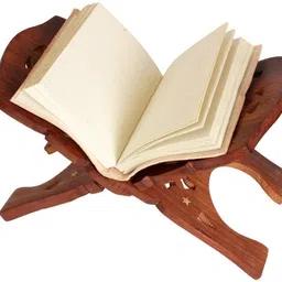 online quality store Book Reading Stand/Geeta/Quran/Bible/Rehal/Ramayana Holy book stand, Sheesham Wooden Brown Rehal image 5